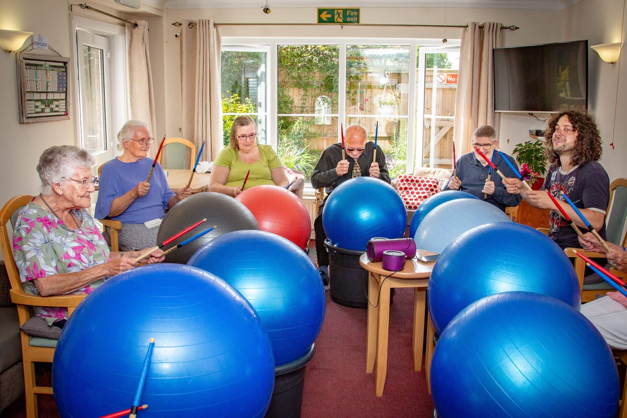 Old School House drumming activity