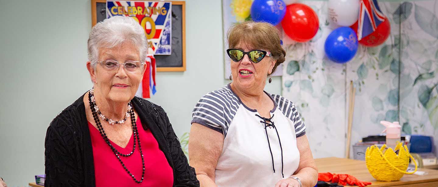 VE Day Dementia crew celebrating